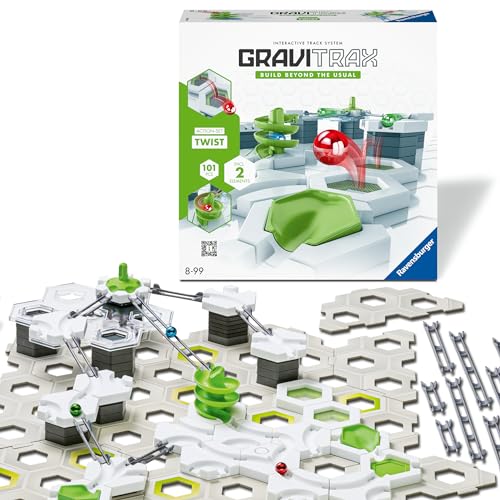 Ravensburger GraviTrax Action-Set Twist 22576. Kombinierbar mit Allen Starter-Sets, Extensions und Elements, Konstruktionsspielzeug für Kinder ab 8 Jahren von Ravensburger