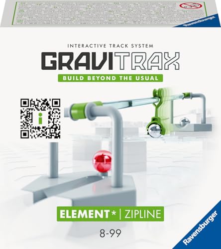 Ravensburger GraviTrax Element Zipline 27472 - Erweiterung für Deine Kugelbahn - Murmelbahn und Konstruktionsspielzeug ab 8 Jahre - Ostergeschenke für Kinder von Ravensburger