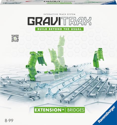 Ravensburger GraviTrax Extension Bridges 22423 - GraviTrax Erweiterung für deine Kugelbahn - Murmelbahn und Konstruktionsspielzeug ab 8 Jahren, GraviTrax Zubehör kombinierbar mit allen Produkten von Ravensburger