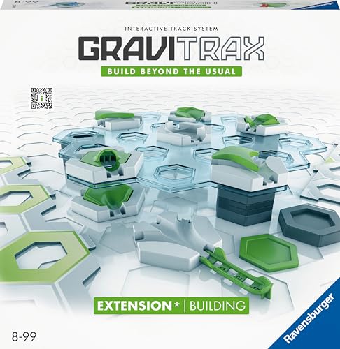 Ravensburger GraviTrax Extension Building 22415 - GraviTrax Erweiterung für Deine Kugelbahn - Murmelbahn und Konstruktionsspielzeug ab 8 Jahren, GraviTrax Zubehör kombinierbar mit Allen Produkten von Ravensburger