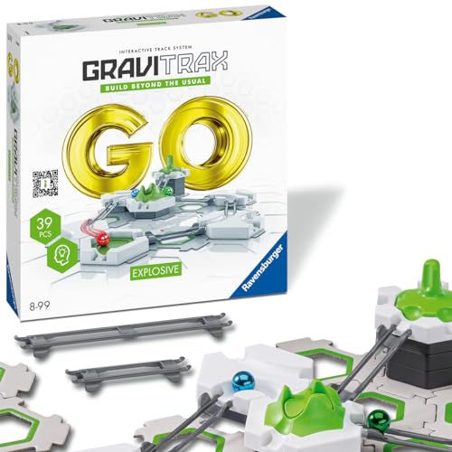 Ravensburger GraviTrax GO Explosive 23704 - Kleines GraviTrax Starterset für deine Kugelbahn - Murmelbahn und Konstruktionsspielzeug ab 8 Jahre von Ravensburger