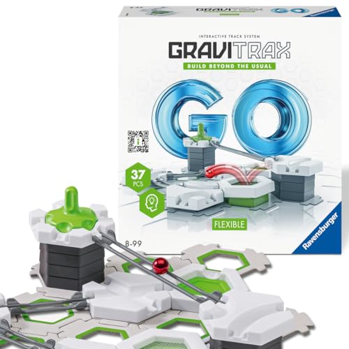 Ravensburger GraviTrax GO Flexible. Kombinierbar mit Allen GraviTrax Produktlinien, Starter-Sets, Extensions & Elements, Konstruktionsspielzeug ab 8 Jahren. von Ravensburger