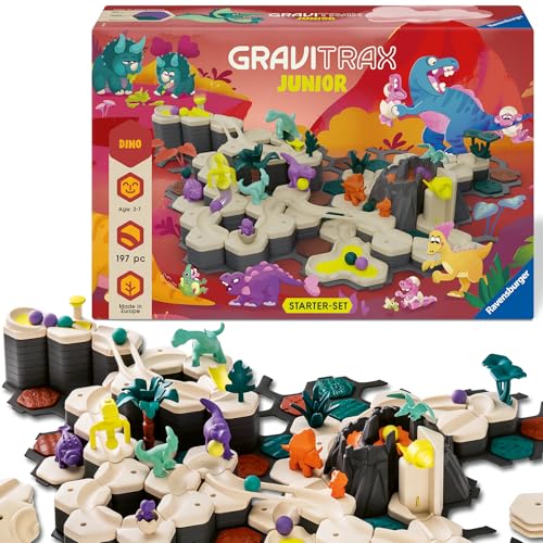 Ravensburger GraviTrax Junior Starter-Set XXL Dino 24845 - Kugelbahn ab 3 Jahre - Murmelbahn und Konstruktionsspielzeug für Kinder, Dino Geschenk für Jungen und Mädchen Ravensburger GraviTrax Junior Starter-Set XXL Dino 24845 - Kugelbahn ab 3 Jahre - Murmelbahn und Konstruktionsspielzeug für Kinder, Dino Geschenk für Jungen und Mädchen von Ravensburger