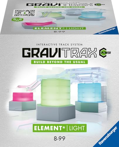 Ravensburger GraviTrax Power Element Light 27467 - GraviTrax Erweiterung für Deine Kugelbahn - Murmelbahn und Konstruktionsspielzeug ab 8 Jahren, GraviTrax Zubehör kombinierbar mit Allen Produkten von Ravensburger