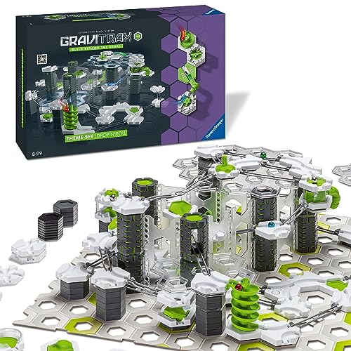 Ravensburger GraviTrax PRO Starter-Set Drop'n'Roll 27463 - Besonderes Starterset der PRO-Linie für Deine Kugelbahn Murmelbahn und Konstruktionsspielzeug ab 8 Jahre von Ravensburger