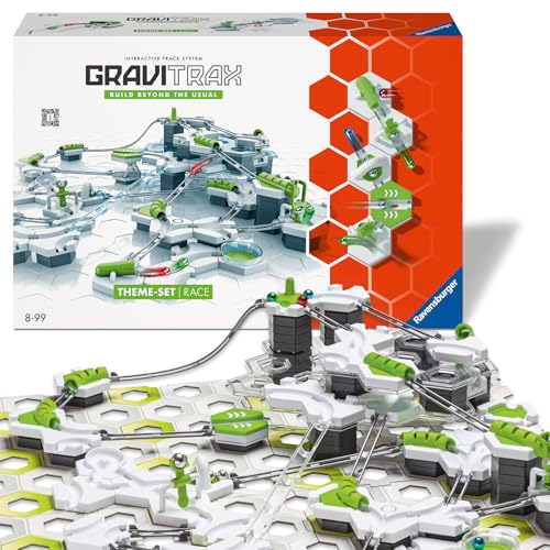 Ravensburger - GraviTrax – Starter Set Race 180 Teile – Kreatives Bauspiel – Murmelparcours zum Bauen – ab 8 Jahren – Französische Version – 22439 von Ravensburger