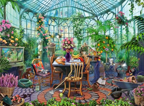 Ravensburger Greenhouse Mornings 500 Teile Puzzle für Erwachsene - 12000207 - Handwerkliches Werkzeug, Made in Germany, jedes Teil passt perfekt zusammen von Ravensburger