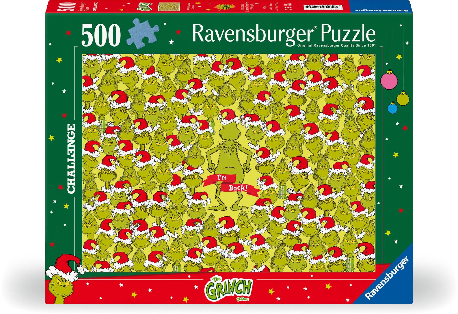 Ravensburger Grinch Challenge Puzzle 500 Teile von Ravensburger