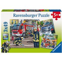 Puzzle Ravensburger Helfer in der Not 3 X 49 Teile von Ravensburger