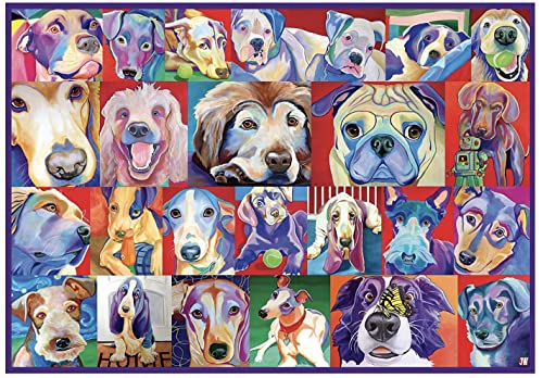 Ravensburger Hello Doggie Puzzle für Erwachsene, 1000 Teile, großformatig, 80351, einzigartige Softclick-Technologie bedeutet, dass Teile perfekt zusammenpassen von Ravensburger