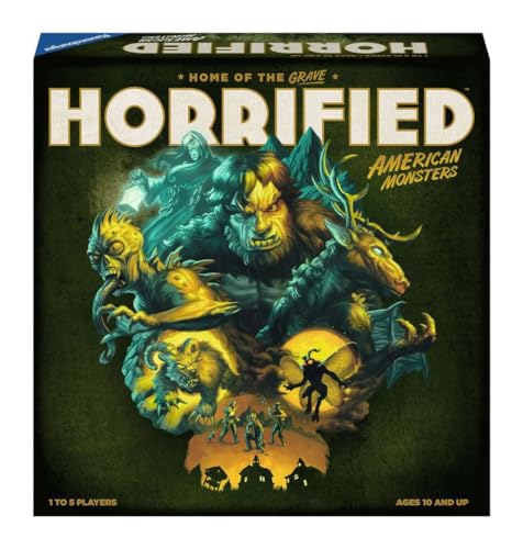 Ravensburger Horrified: American Monsters – Immersives Strategie-Brettspiel für Erwachsene und Kinder ab 10 Jahren – 1 bis 5 Spieler von Ravensburger