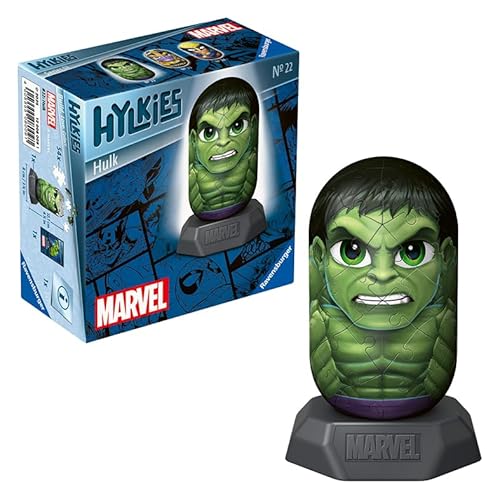 Ravensburger Hylkies: Marvel Sammelfiguren zum selbst zusammenbauen - Figur #22 - Hulk - Aufbauen, Verlieben, Sammeln - Mini-Figuren für Fans der Marvel Legends von Ravensburger