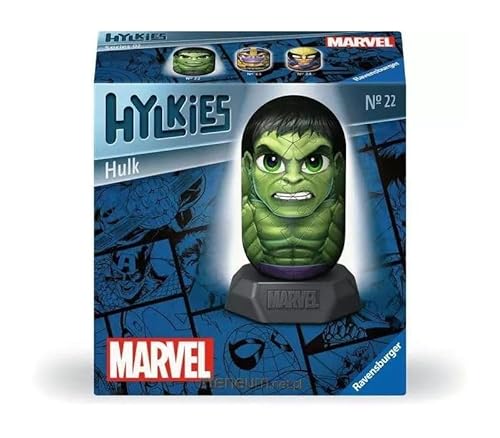 Ravensburger Hylkies: Marvel Sammelfiguren zum selbst zusammenbauen - Figur #22 - Hulk - Aufbauen, Verlieben, Sammeln - Mini-Figuren für Fans der Marvel Legends von Ravensburger