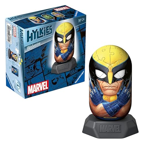 Ravensburger Hylkies: Marvel Sammelfiguren zum selbst zusammenbauen - Figur #24 - Wolverine - Aufbauen, Verlieben, Sammeln - Mini-Figuren für Fans von Deadpool und der Marvel Legends von Ravensburger