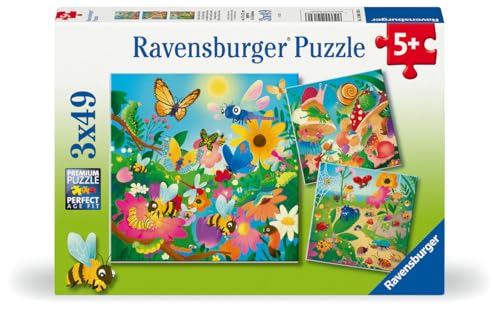 Ravensburger - Insektenpuzzle, 2D-Puzzle, Kinder, 3 x 49 Teile von Ravensburger