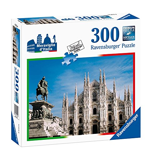 Ravensburger Italy - Platz des Duoms, Milano Puzzle, 300 Teile, Mehrfarbig, 14015 von Ravensburger