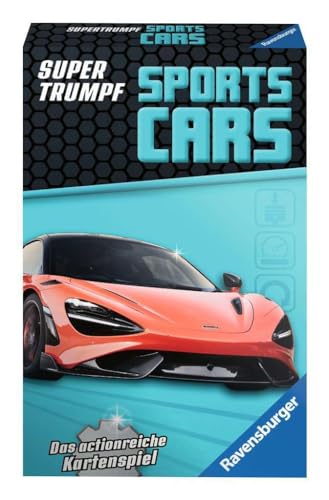 Ravensburger Kartenspiel, Supertrumpf Sports-Cars 20683, Quartett und Trumpf-Spiel für Technik-Fans ab 7 Jahren von Ravensburger