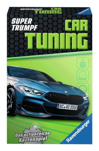 Ravensburger Kartenspiel, Supertrumpf Car Tuning 20684, Quartett und Trumpf-Spiel für Technik-Fans ab 7 Jahren von Ravensburger