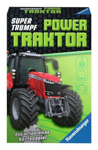 Ravensburger Kartenspiel, Supertrumpf Power Traktor 20689, Quartett und Trumpf-Spiel für Technik-Fans ab 7 Jahren von Ravensburger