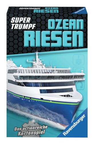 Ravensburger Kartenspiel, Supertrumpf Ozeanriesen 20698, Quartett und Trumpf-Spiel für Technik-Fans ab 7 Jahren von Ravensburger