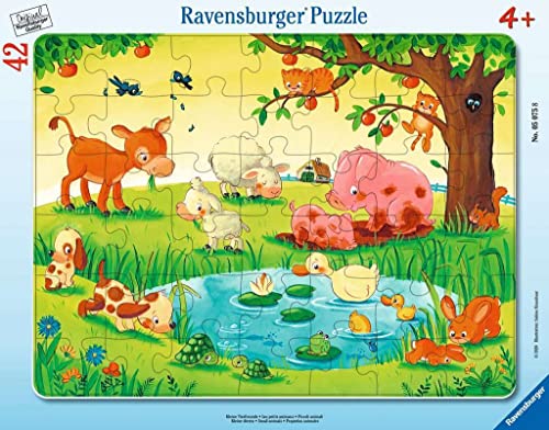 Ravensburger Kinderpuzzle - 05075 Kleine Tierfreunde - Rahmenpuzzle für Kinder ab 4 Jahren, Puzzle mit Tier-Motiv, mit 42 Teilen Ravensburger Kinderpuzzle - 05075 Kleine Tierfreunde - Rahmenpuzzle für Kinder ab 4 Jahren, Puzzle mit Tier-Motiv, mit 42 Teilen von Ravensburger