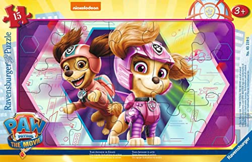 RAVENSBURGER PUZZLE Kinderpuzzle 05219 - Team Awesome im Einsatz - 15 Teile PAW Patrol Rahmenpuzzle für Kinder ab 3 Jahren, 4005556052196, Mehrfarbig von Ravensburger