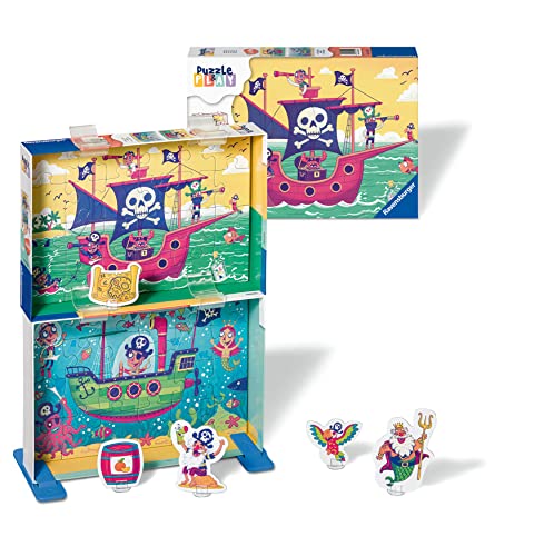 Ravensburger Kinderpuzzle Puzzle&Play 05592 - Land in Sicht - 2x24 Teile Puzzle für Kinder ab 4 Jahren von Ravensburger