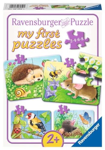 Ravensburger Kinderpuzzle - 06952 Süße Gartenbewohner - My First Puzzle mit 2,4,6,8 Teilen - Puzzle für Kinder ab 2 Jahren von Ravensburger