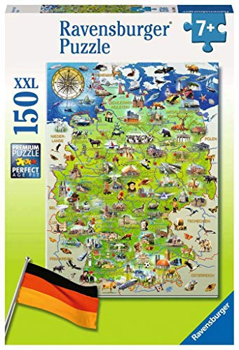 Ravensburger Kinderpuzzle 10049 - Meine Deutschlandkarte - 150 Teile von Ravensburger