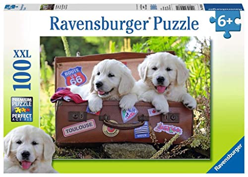 Ravensburger Kinderpuzzle - 10538 Verschnaufpause - Hunde-Puzzle für Kinder ab 6 Jahren, mit 100 Teilen im XXL-Format von Ravensburger