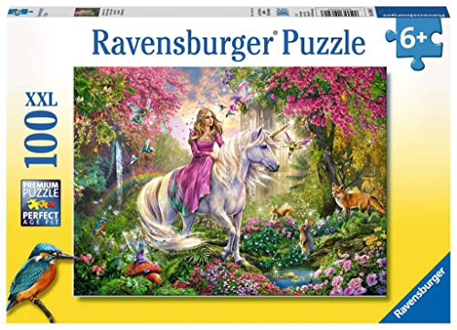 Ravensburger Kinderpuzzle - 10641 Magischer Ausritt - Fantasy-Puzzle für Kinder ab 6 Jahren, mit 100 Teilen im XXL-Format, Yellow von Ravensburger