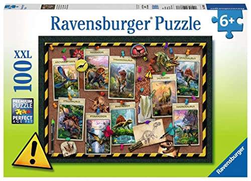 Ravensburger Kinderpuzzle 10868 - Dinosaurier-Sammlung - 100 Teile, Mehrfarbig von Ravensburger