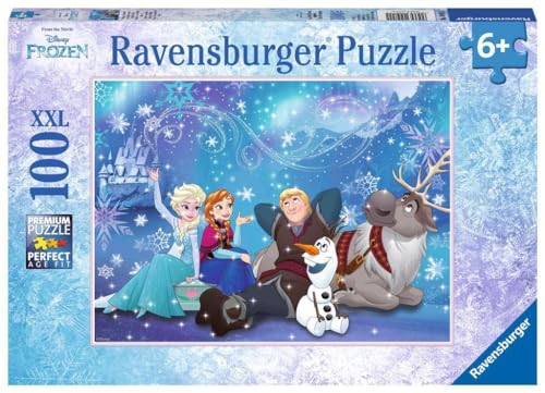 Ravensburger Kinderpuzzle - 10911 Frozen Eiszauber - Disney Frozen-Puzzle für Kinder ab 6 Jahren, mit 100 Teilen im XXL-Format von Ravensburger