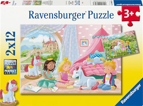 Ravensburger Kinderpuzzle - 12000858 Zauberhafte Freundschaft - 2x12 Teile Puzzle für Kinder ab 3 Jahren von Ravensburger