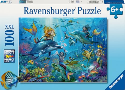 Ravensburger Kinderpuzzle - 12000864 Abenteuer unter Wasser - 100 Teile XXL Puzzle für Kinder ab 6 Jahren von Ravensburger