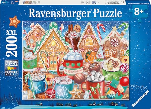 Ravensburger Kinderpuzzle - 12000867 Süße Weihnachten - 200 Teile XXL Puzzle für Kinder ab 8 Jahren, Weihnachtspuzzle für Kinder von Ravensburger