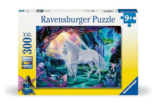 Ravensburger Kinderpuzzle - 12000870 Kristall-Einhorn - 300 Teile XXL Fantasy-Puzzle für Kinder ab 9 Jahren von Ravensburger