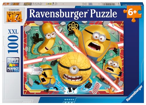 Ravensburger Kinderpuzzle 12001062 - Einfach unverbesserliche Zeiten in Sicht - 100 Teile XXL Despicable Me 4 Puzzle für Kinder ab 6 Jahren Ravensburger Kinderpuzzle 12001062 - Einfach unverbesserliche Zeiten in Sicht - 100 Teile XXL Despicable Me 4 Puzzle für Kinder ab 6 Jahren von Ravensburger
