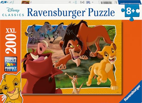 Ravensburger Kinderpuzzle 12001177 - Hakuna Matata - 200 Teile XXL Disney König der Löwen Puzzle für Kinder ab 8 Jahren von Ravensburger