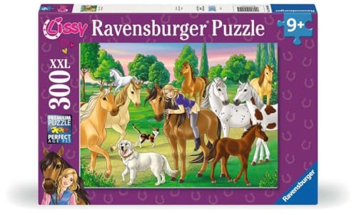 Ravensburger Kinderpuzzle 12004009 - Lissy und Arcado auf der Koppel - 300 Teile XXL Lissy Puzzle für Kinder ab 9 Jahren von Ravensburger