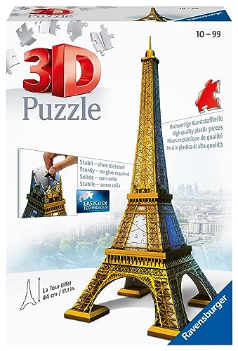 Ravensburger Kinderpuzzle 12556 Herz Ravensburger 12556-Eiffelturm 3D Puzzle-Bauwerke, 216 Teile, / von Ravensburger