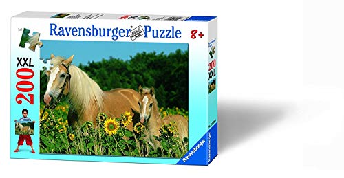 Ravensburger 12628 Horse Happiness Elefant, Einhorn Kinderpuzzle-12628 Pferdeglück-Pferde-Puzzle für Kinder ab 8 Jahren, mit 200 Teilen im XXL-Format, White, Medium von Ravensburger