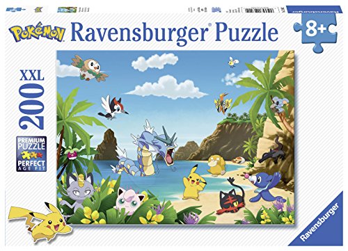 Ravensburger Kinderpuzzle - 12840 Schnapp sie dir alle! - Pokémon-Puzzle für Kinder ab 8 Jahren, mit 200 Teilen im XXL-Format von Ravensburger