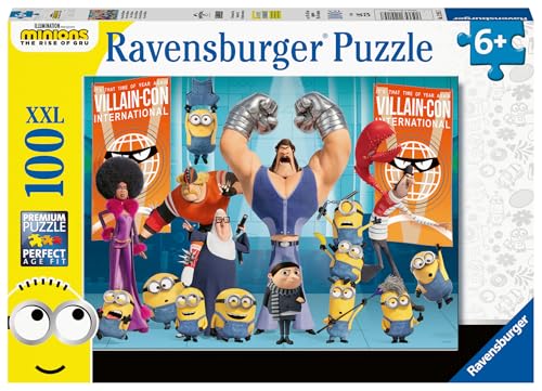 Ravensburger Kinderpuzzle - 12915 Gru und die Minions - Minions-Puzzle für Kinder ab 6 Jahren, mit 100 Teilen im XXL-Format von Ravensburger