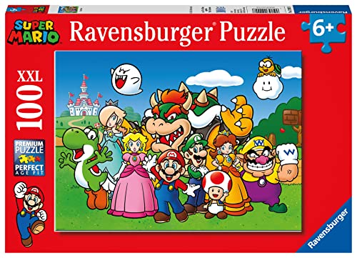 Ravensburger Kinderpuzzle 12992 - Super Mario Fun 100 Teile XXL - Puzzle für Kinder ab 6 Jahren von Ravensburger