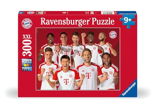Ravensburger Kinderpuzzle 13387 - FC Bayern Saison 2023/24 - 300 Teile XXL FC Bayern München Puzzle für Kinder ab 9 Jahren von Ravensburger