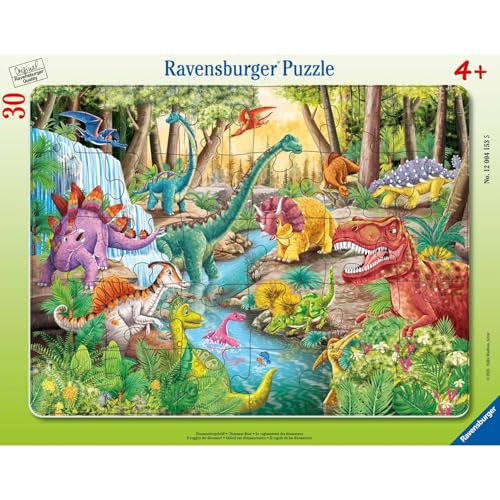 Ravensburger Kinderpuzzle – Rahmenpuzzle 30-48 Teile – Das Brüllen der Dinosaurier – Mädchen oder Jungen ab 4 Jahren – Hochwertiges Puzzle – Dicker und robuster Karton – 12004153 Ravensburger Kinderpuzzle – Rahmenpuzzle 30-48 Teile – Das Brüllen der Dinosaurier – Mädchen oder Jungen ab 4 Jahren – Hochwertiges Puzzle – Dicker und robuster Karton – 12004153 von Ravensburger