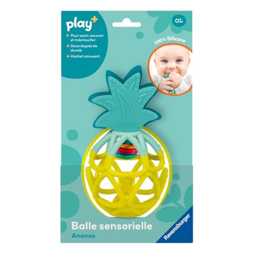 Ravensburger - LAY + Sensorischer Ball Ananas – Baby Kinder 6 Monate – Französische Version – 34013 von Ravensburger