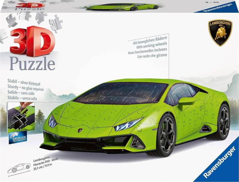 Ravensburger Lamborghini Huracán EVO-Verde 3D-Puzzle 156 Teile von Ravensburger