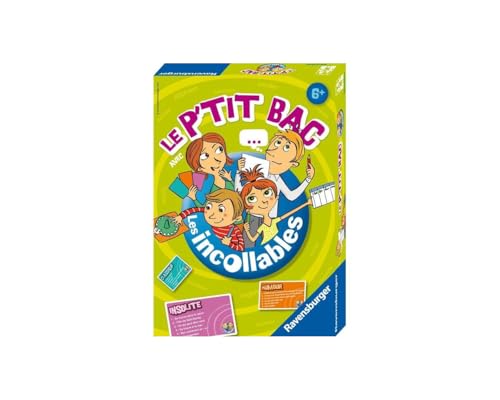 Ravensburger - Le P'tit Bac des Incollables – Gesellschaftsspiel für Familie – Kinder und Eltern – für 2 bis 4 Spieler ab 6 Jahren – Unisex – 26567 – französische Version von Ravensburger